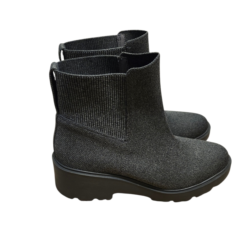 Vivaia Women's Black Ankle Platform Boots - 42